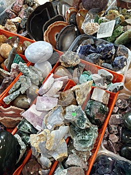 Different mineral stones