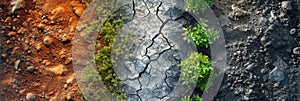 different natural Earth textures mixed in beautiful abstract background