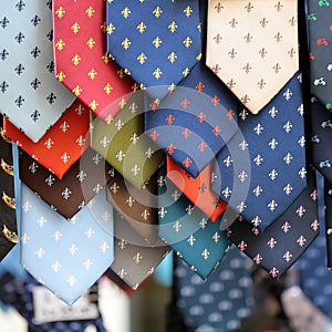 Different neckties for sale