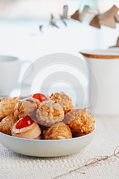 different panellets typical of Catalonia, Spain