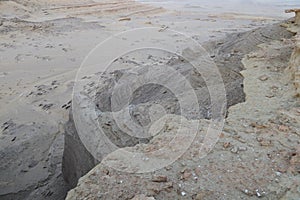 Different rock formations in the beautiful desert of Fayoum