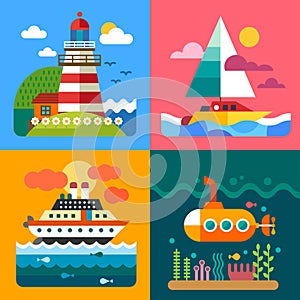 Different sea landscapes