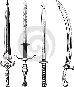 Different set of swords