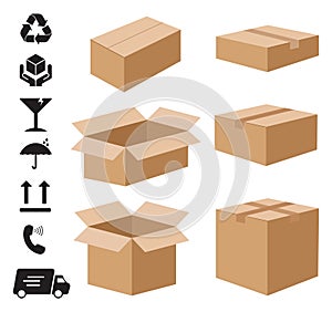 Different Size of Brown Cardboard Boxes