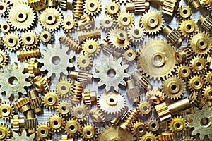 Different size cogwheels