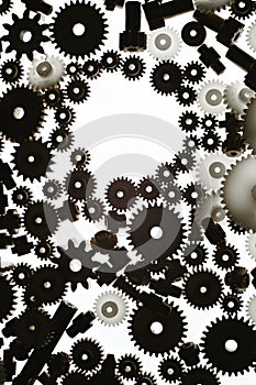 Different size cogwheels