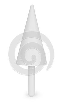 Different sized and shaped stainless steel toothed piping bag tips for decorating pastry isolated on white background