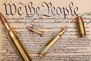Ammunition laying on the Constitution