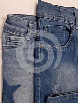 Different sizes of jeans