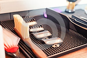 Different sizes of shaving clips