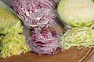 Different sorts of cabbage