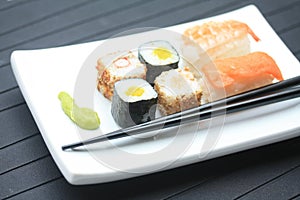 Different sorts of sushi