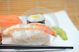 Different sorts of sushi