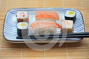 Different sorts of sushi