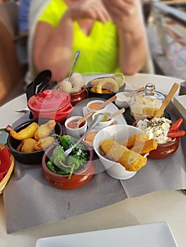 Different Spanish tapas