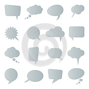 different speech bubbles collection
