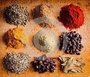 Different spices