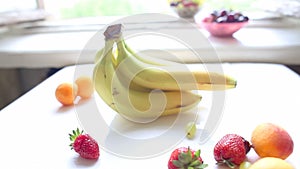 Different Summer fruits on a table