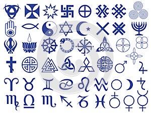 Different symbols created by mankind