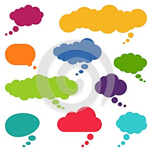 different thought bubbles collection