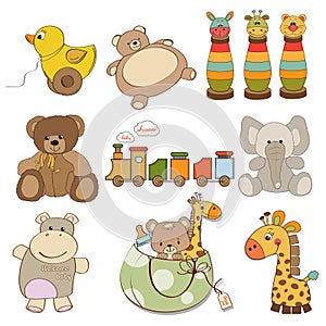 Different toys items for baby