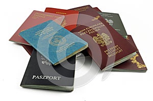 Different, travel, documents,