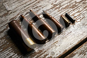 Different type caliber bullets