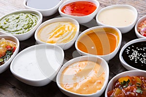 Different type of sauces