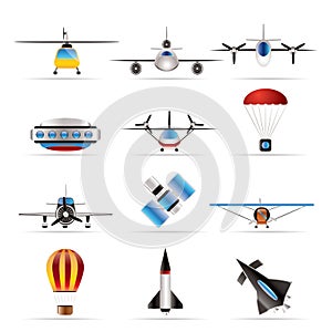 Different types of Aircraft Illustrations