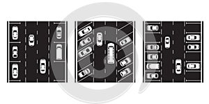 Different types of car parking spaces