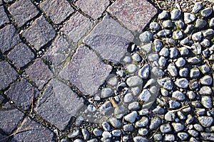 Different types cobbles