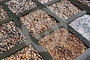 Different types of gravel photo