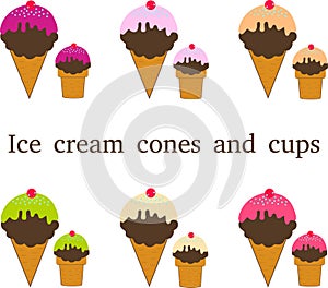 Different types of ice cream