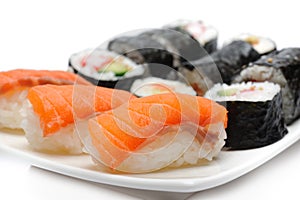 Different Types of Maki Sushi in Sushi Set