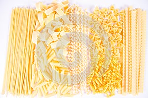 Different types of pasta