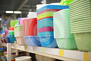 Different types of plastic bowls