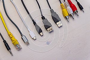 Different types of plugs and connectors in use today.