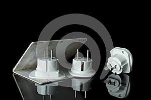 Different types of power adaptors for various countries