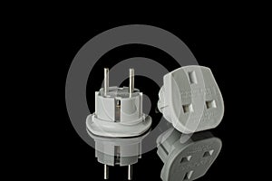 Different types of power adaptors for various countries