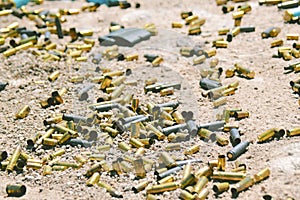 Different type and size of bullets