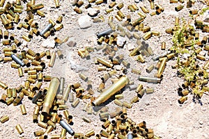 Different type and size of bullets