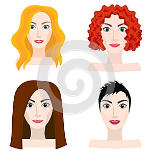 Different types of woman and girl appearance