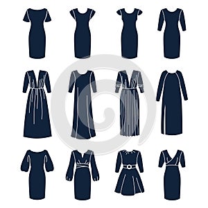 Different types of women dresses with sleeves