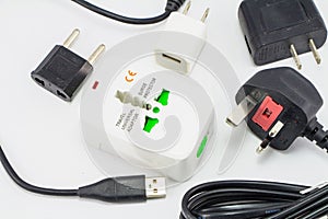 Different universal adapters Travel adapters