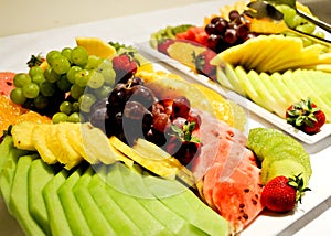 Different variety of fruit platter