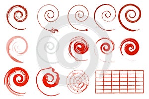 Different vector swirls for decorative use