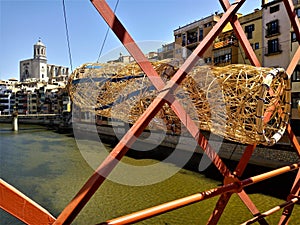 Different view of the Girona cathedral.