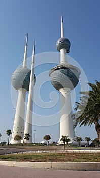 Different view of the kuwait tower