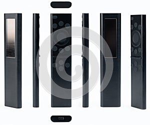 Different view of modern tv remote control