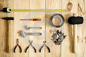 Different working and repair tools